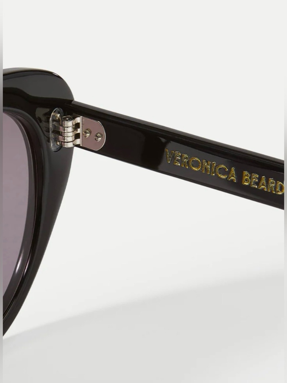 Veronica Beard Edie Cat-Eye Sunglasses in Black NWT incl Case Retail $298 - Picture 4 of 4
